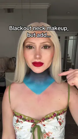 Our Sunset Makeup Colorful Foundations 🍒 #sfxmakeup #sfxmakeupartist #sfxmakeuptutorial #cosplay #cosplaymakeup #facepaint #bodypaint #blackoutneck #creativemakeup #colorfulmakeup 