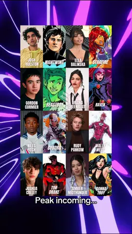 With a Titans movie in the works at DC here’s what I think the cast should look like #fyp #foryou #dc #dcu #teentitans #slushdaddyy 