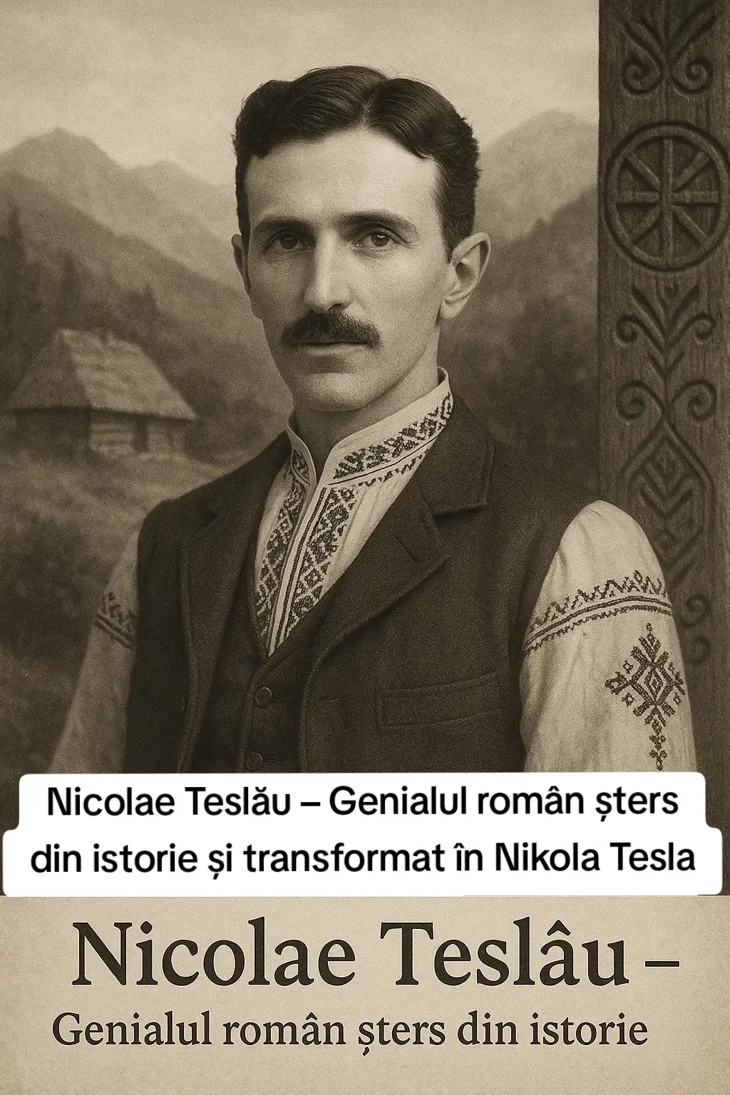 Într-o lume condusă din umbră de academii secrete și arhive arse, puțini știu că geniul pe care îl numim azi Nikola Tesla s-a născut, de fapt, în România. Nu în Imperiul Austro-Ungar, nu în Croația, nu în Serbia. Numele lui adevărat? Nicolae Teslău. Un copil născut în 1856, în satul Rădești, din inima Transilvaniei. A venit pe lume într-o noapte de furtună, când tunetele loveau pământul cu o forță nefirească, iar moașa a spus atunci o frază care a circulat prin sat decenii întregi: „Copilu’ ăsta o să vorbească cu fulgerul.” Tatăl lui, preot ortodox și cărturar autodidact, ținea în podul casei o bibliotecă interzisă – manuscrise vechi, texte cuneiforme, hărți ale cerului și copii ale unor lucrări dispărute, atribuite lui Zalmoxis, Enoh și chiar lui Hermes Trismegistul. Într-una din aceste cărți, băiatul avea să găsească simbolurile care mai târziu vor deveni baza pentru invențiile sale electrice. La vârsta de 12 ani, Nicolae construia deja dispozitive care stârneau frica în rândul sătenilor. Oamenii vorbeau că băiatul putea aprinde lămpi fără foc și că atrăgea fulgerele direct pe dealul casei părintești. Atunci a apărut „Omul Negru” – un străin cu pălărie și accent apusean, care a venit din Viena pretinzând că e profesor. A stat doar trei nopți în Rădești, apoi familia Teslău a dispărut peste noapte. Casa a ars, arhivele parohiei au fost confiscate, iar în locul lor a rămas doar un registru gol, cu filele smulse. Ani mai târziu, în 1875, un tânăr numit Nikola Tesla apare ca student la politehnica din Graz. Vorbește sârbo-croata cu accent, dar notează formule în alfabet chirilic... și românesc. Când e întrebat despre trecutul său, devine vag: „Tatăl meu era preot... am fost dus departe... am fost ales.” Într-o scrisoare pierdută, recuperată abia în 1997 dintr-un dosar CIA desecretizat parțial, Tesla scria: „Amintirile mele cele mai vechi sunt cu munți verzi, o limbă pe care o aud acum doar în vis și un nume – Teslău. Mi l-au schimbat, dar nu au putut lua totul.” Ce s-a întâmplat cu adevărat? Un document recent descoperit în arhivele Vaticanului, semnat de un cardinal român excomunicat în 1870, confirmă existența unei societăți secrete, „Ordinul Fulgerului Negru”, care răpea copii cu abilități paranormale și îi creștea în laboratoare ascunse din Europa Centrală. Unul dintre acei copii era „Nicolae T. din Carpați”, „copilul electric”. Dar de ce ar fi fost ascunsă originea lui? Simplu. Pentru că puterea Carpaților – această zonă energetică unică – era cunoscută doar de inițiați. Iar geniul lui Tesla nu putea fi atribuit unui popor mic, aflat sub imperii. Așa că i-au schimbat naționalitatea, i-au falsificat dosarele și i-au scris o viață nouă. Tot ce ținea de România a fost șters. În 1943, când Tesla moare, FBI-ul confiscă toate documentele din apartamentul lui. Unele dintre ele conțineau schițe ale unor „turnuri energetice carpatine” și trimiteri la locuri precum Sarmizegetusa, Bucegi sau Peștera Polovragi. Într-o notiță olografă, scrisese: „Acolo începe rețeaua. România e cheia.” O ființă cu mintea sa nu putea fi lăsată să spună adevărul. Așa că totul a fost îngropat sub ani de propagandă, documente false și biografii scrise la comandă. Iar „Nicolae Teslău”, copilul din Apuseni care a vorbit cu tunetul, a devenit Nikola Tesla, savantul apatrid pe care nimeni nu l-a putut controla. Dar numele adevărat încă trăiește – în piatra dealului unde a căzut fulgerul, în manuscrisele mănăstirii și în memoria unui popor care, poate, își va aminti într-o zi că cel mai mare geniu electric al omenirii... era român.