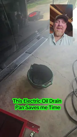 Electric Oil Drain Pan helps keep my garahe clean and makes Oil changes easier and cleaner. #garvee @GARVEE #DIY #Home #garage #mechanic #savetime #professional