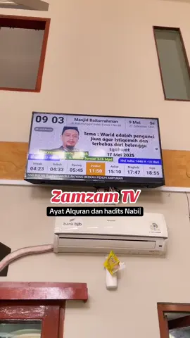 #zamzamTV #tvazanmasjid Display pintar #masjid pengingat waktu #shalat 
