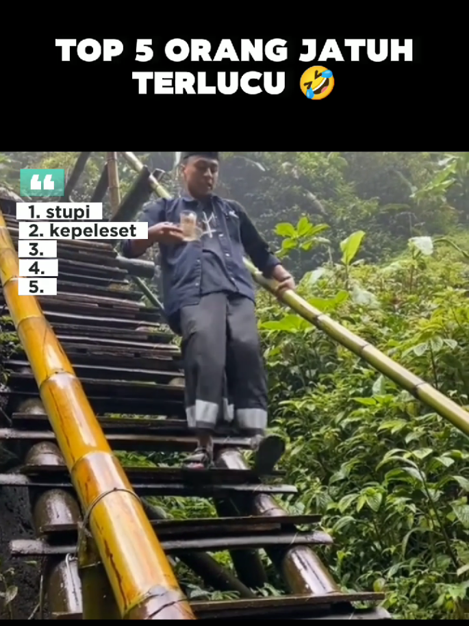 TOP 5 ORANG JATUH TERLUCU 🤣 #lucu #ngakak #fyp 
