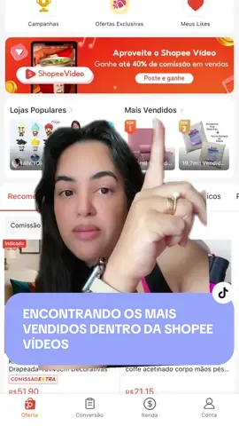 Como ver os produtos mais vendidos dentro da Shopee Vídeos.  Afiliados Shopee #afiliadosiniciantes 