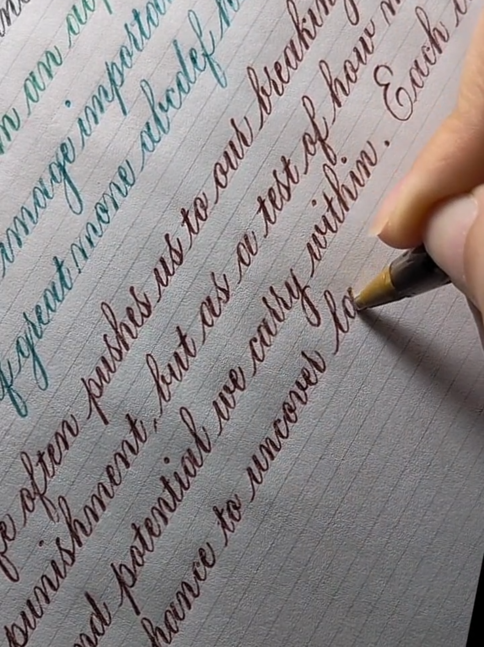 #creatorsearchinsights  Copperplate Handwriting ❤️‍🔥🖊️  #calligraphy  #lettering  #art 