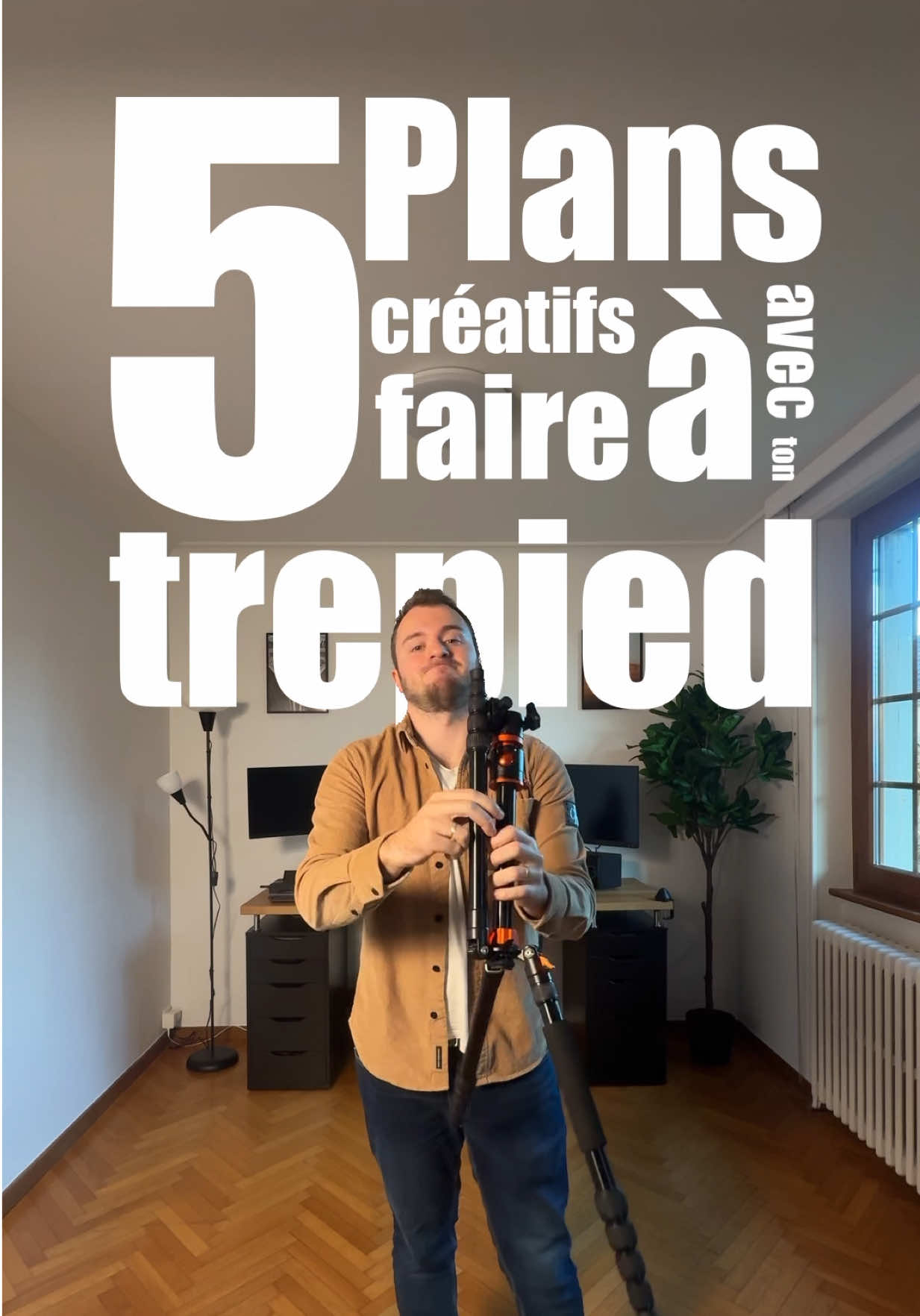 Voici 5️⃣ Plans créatifs avec ton trépied ! Il fallait que je vous montre ce qu'on est capable de faire avec trépied et pas seulement des plans fixe. 1️⃣ LE POV Tu vas pouvoir faire ressentir aux spectateurs tout ce que ton personnage principal ressent. Pour ce faire, il te suffit juste d'attraper les pieds du trepied (tu peux essayer de fixer sur une ceinture pour avoir les mains libres) 2️⃣ PACKSHOT Celui la vous l'avez déjà vu sur mon compte à nombreuses reprises car JE L'ADORE. Le plan packshot permet de jouer avec les perspectives en partant du dessus et finir en face du produit. Ça permet de dévoiler le produit et c'est ce qu'on attend sur le dernier plan d'une pub. Utilise les pieds du trépied pour les poser sur la table, déploie le dernier pied pour finir à la verticale. Et place ta caméra de sorte à ce qu'elle soit en face du produit. Ensuite, soit juste souple sur le mouvement de descente. On dirait un mouvement fait par un robot. 3️⃣ TOP SHOT Rien de compliqué mais original pour changer d'angle de vue !  Idéal pour un plan unboaxing mais aussi pour être créatif sur différentes scènes.  4️⃣ RASE MOTTE  Parfait pour jouer avec les perspectives et placer ta camera encore plus proche du sol ! 5️⃣ 360 Découvert sur la page de @BEN FILMS ce plan est assez simple à faire et très original !  Plutôt que de placer ta caméra en top shot, tu vas la relever pour fixer le centre du trépied et il ne te reste plus qu'à placer un objet ou autre au milieu puis tourner autour ! BONUS :  Le trépied de @K&F CONCEPT permet d'avoir un bras en monopode ! Alors en plus tu peux alonger la perche de ton @DJI Official Ronin S et faire des plans en hauteur ou plus loin.  ⚠️ATTENTION toute fois au poids !⚠️ #packshot #trepied #kfconcept #tripod #filmmaking #creatips #videaste #filmmaking #createur #ad #pub #pov #360degrees #360shot #bts #behindthescenes #backstage