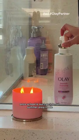 #ad #OLAYPartner Started summer break the right way… soft, hydrated, and smelling like strawberry fizz.