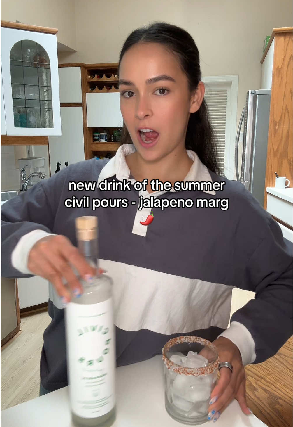 new drink of the summer: civil pours - jalapeno marg 🌶️ #margarita #summerdrinkideas #cocktailmixer #summerdrink #easycocktail #lcbofinds lcbo summer 2025 lcbo margaritas  lcbo new drink