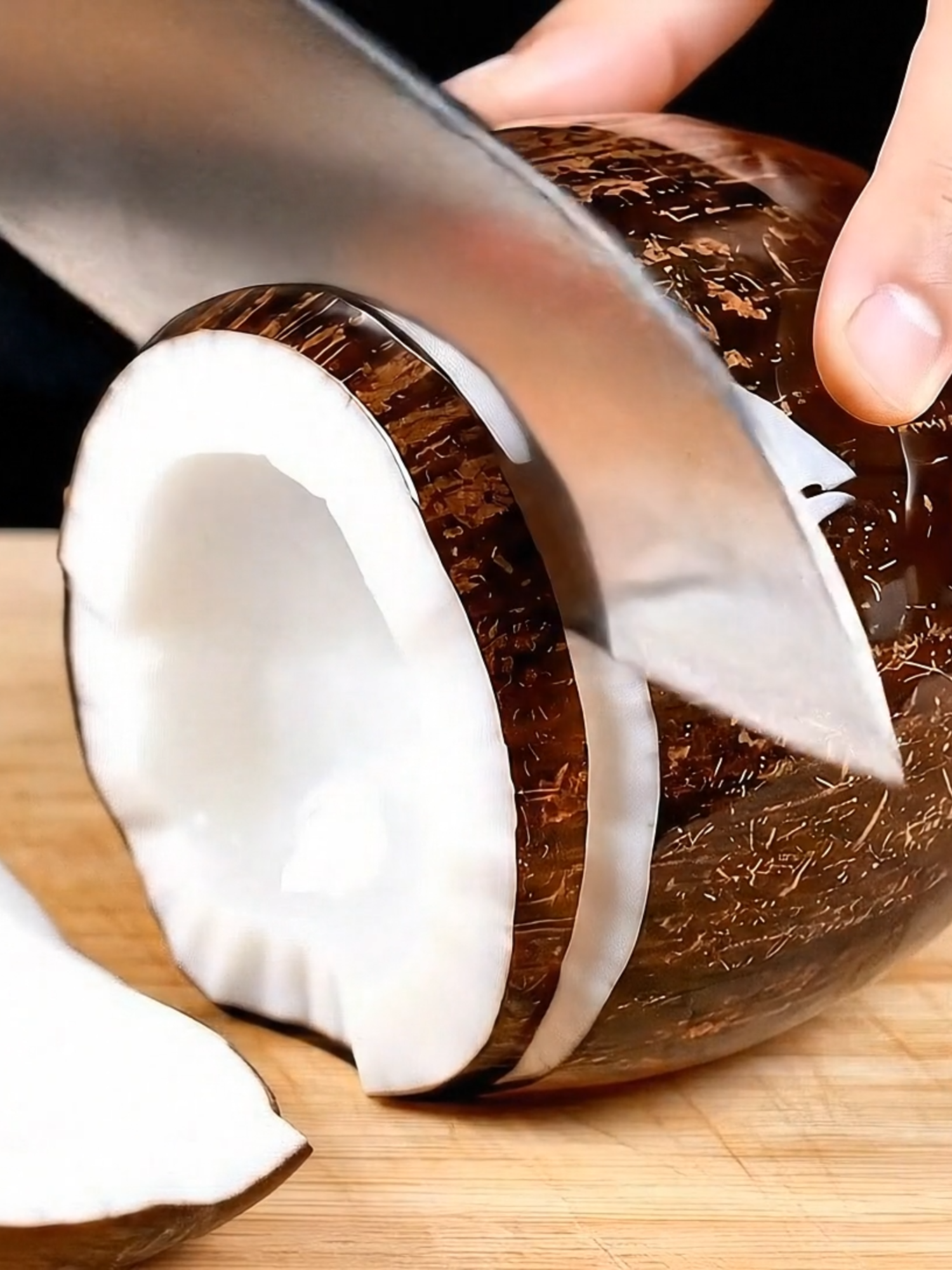 ASMR cutting glass coconut🥥 #asmr #asmrsounds #satisfy #satisfaction #ai