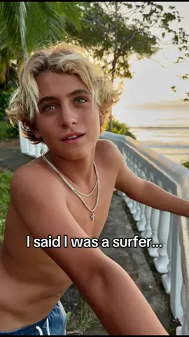 Just your average surfer, surfing in my boardshorts!