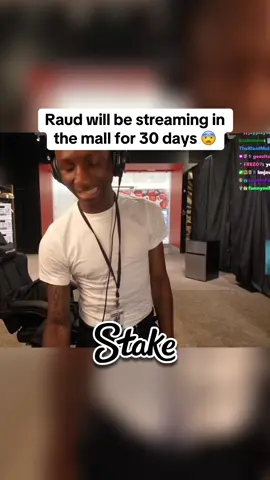 Raud will be streaming in a open mall for 30 days #raud #streamer #fyp 