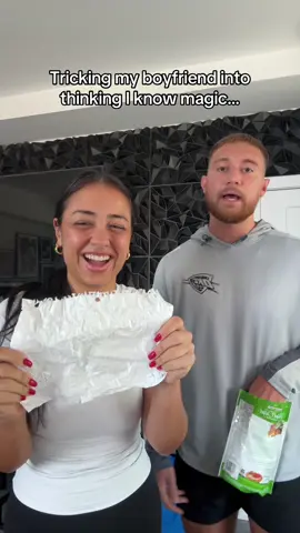 He had no idea where this was going 😭 #fyp #couplescomedy #couplescontent #boyfriendreaction #relationships #calebnandrea 