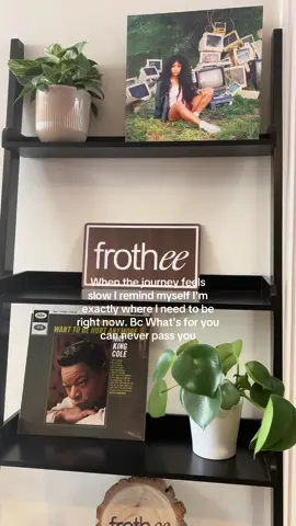 Slow & steady. We’re gonna get there 💗  On a side note I heard good things about  Frothee matcha and I can confirm they don’t disappoint ! I got the brown sugar matcha and boy was it gooood. It was super crowded but they’ve got some secret seating downstairs 🤫  & the staff were both so friendly too. Something about good matcha & a cute cafe just makes me do a lil happy dance  #selflove #healingjourney #growth #manifest #cafe #matcha #wellness 