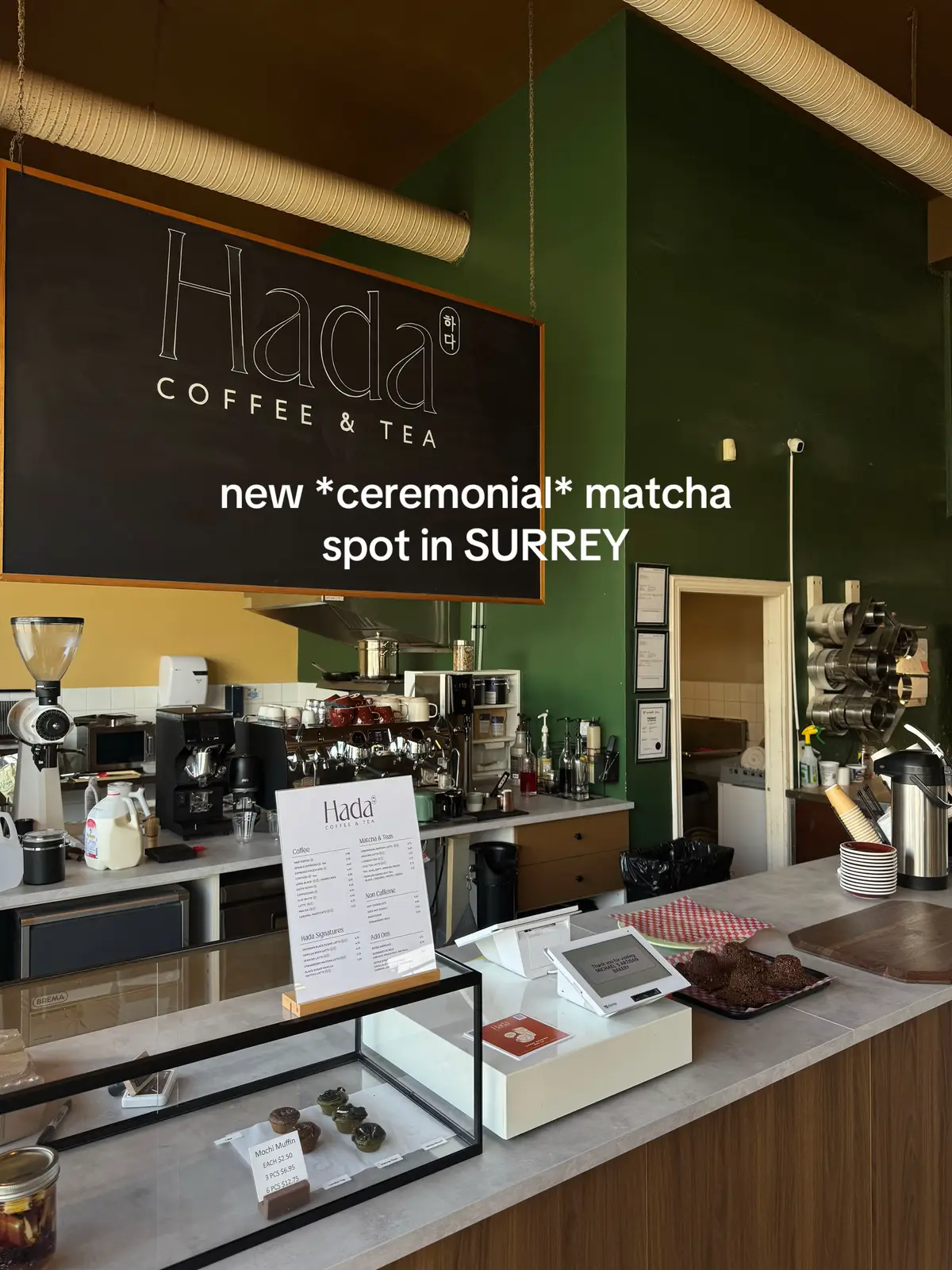 📍Hada Coffee & Tea — not my regular content but as a Surrey girl… this is BIG news to me!!! #ceremonialmatcha #vancouvermatcha #surreymatcha #icedmatcha 