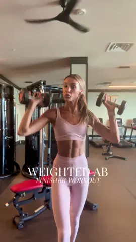 how I like to end most of my workouts😙🫶🏻    #Fitness #weightedabs #workout #GymTok #fyp #Summer #fitnessmotivation #fitnessinstructor 