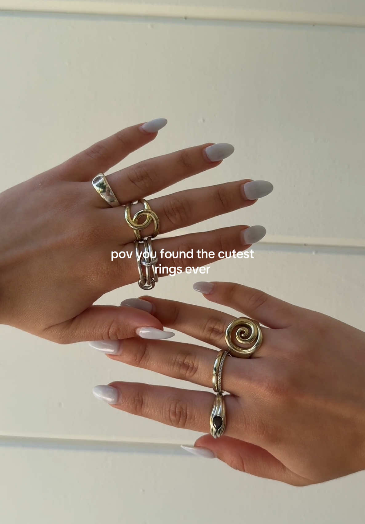 nothing beats a cute ring stack🤍