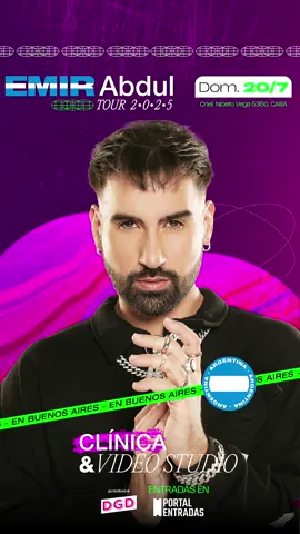 HOLA BUENOS AIREEEES 🙌🏻🇦🇷 Al fin en casa con esta mega producción!  En estas vacaciones de julio, Argentina es parte de mi Tour 2025! Las ENTRADAS van a estar disponibles ahora! : 🎫  link en bio.  🇦🇷Clínica & Video Studio en Buenos Aires 🗓 Fecha: 20 de julio  📍Lugar: Cnel Niceto Vega 5350, CABA 🎟 Entradas: disponibles a partir de ahora por link en bio! ATENCIÓN, porque si es en casa, hay invitados especiales 😎😜 💫 Todo esto en un mismo evento, para todos los niveles y todas las edades!  Contame con qué amig@s te gustaría ir y puede que esta semana les caiga alguna sorpresa 🤫🤐 NOS VEMOS PRONTO! 🙋🏻‍♂️
