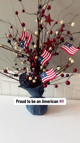 QVC outdid themselves with this red, white, and blue American flag tree 🇺🇸 #proudtobeanamerican #usa #redwhiteandblue #4thofjuly #qvc 