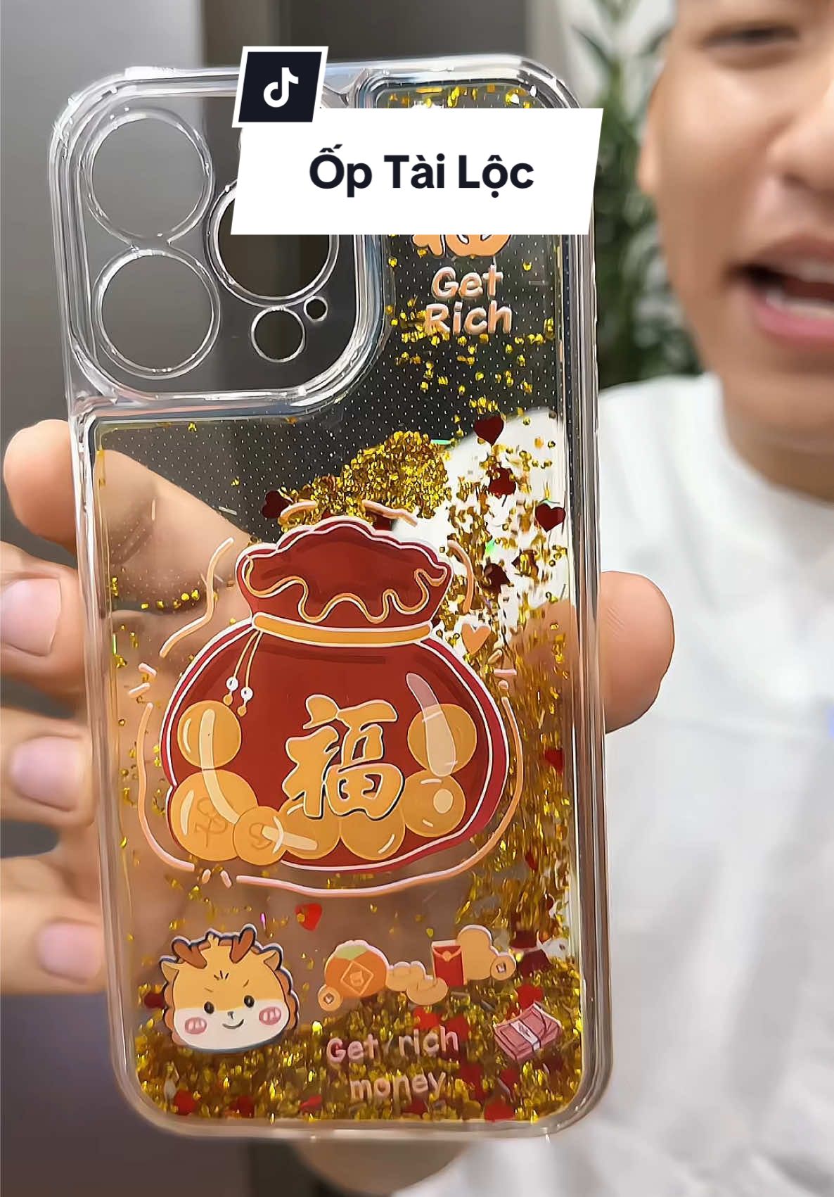 Ốp túi may mắn cát vàng #haohomhinh #opdienthoaidep 