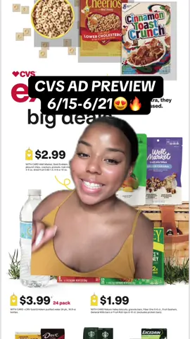 CVS Ad Preview 6/15-6/21😍🏃🏽‍♀️🔥 What deals are you excited for this Sunday‼️🧾 #cvsdeals #cvsadpreview #cvscouponing #cvscouponer #savingwithnia #extremecouponing #extremecouponer #cvsnewdeals #summeronwithcvs #creatorsearchinsights @CVS Pharmacy #greenscreen 