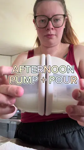 Just a quick afternoon pump + pour with the eufy s1 pro breast pump #CapCut #exclusivepumper #oversupplymom #eufys1pro #wearablepumps 
