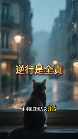 逆行是全責 #人生格言 #心靈成長 #心靈雞湯 #心靈療癒 