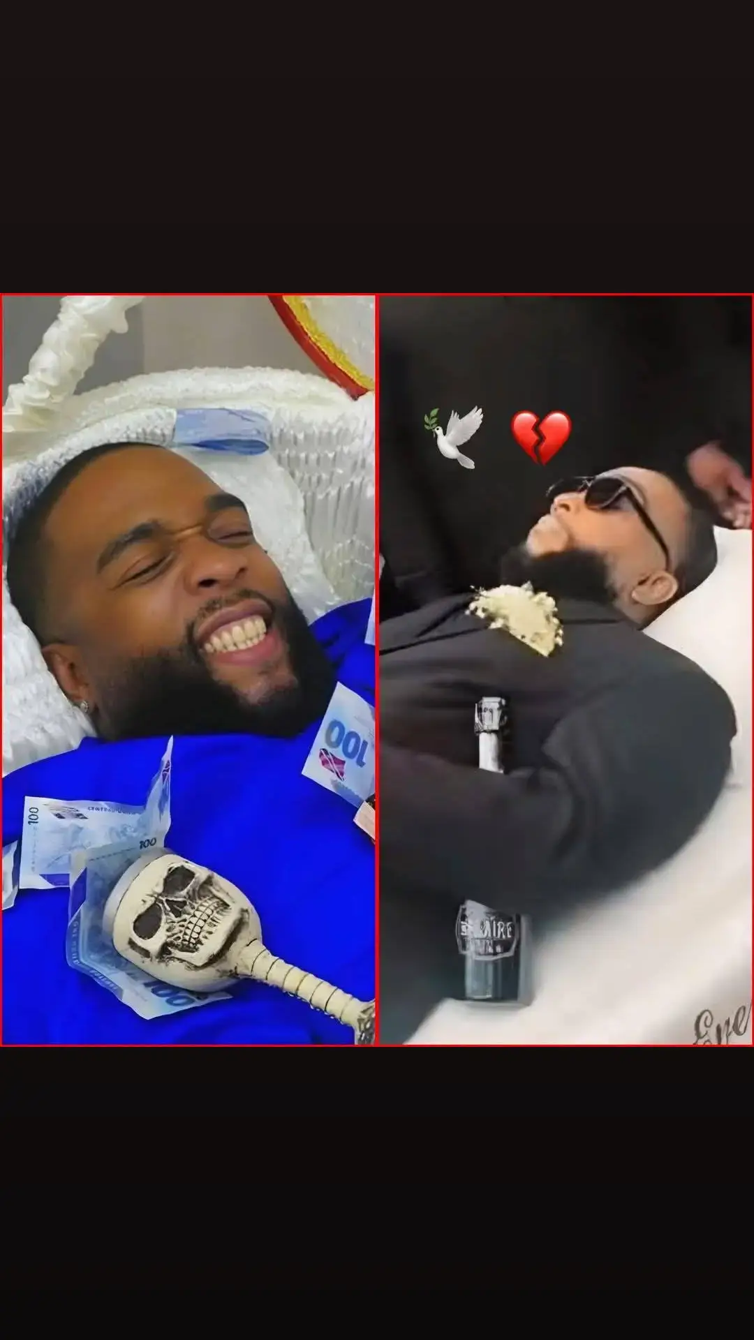 Misye rele Anthony Delarosa, li gen 40 li son TRINIDADIEN. Misye ap travay nan yon pomp finèb ki rele “Dennie’s Funeral Home”. Kèk semèn de sa, Anthony tap fon trip kotel filme tèt li nan yon sèkèy andedan pomp finèb la, epil postel sou TikTok li lap fè prank kel mouri. 3 semèn pa pase lapolis resevwa yon apèl ke gon tire sou Belmont Circular Road la a 1:45 AM. Lè yo parèt yo jwen Anthony blayi atè a 2 pye long ak yon bal nan tèt li. Kouri lopital ak misye, doktè paka sovel, misye rann dènye souf li lopital la. Nou sonje video pil elèv Lycee ki tal chante antèman youn nan yo ki te kouche sou kav la mwen te di sa se manje Bawon, gen nn nou ki tap pale ampil. Saw swete pou tèt ou, enèjiw rale a se ekzakteman sa kap vin jwen ou. Sonje like paj Majoe a pou plis konsèy sou spirityalite.