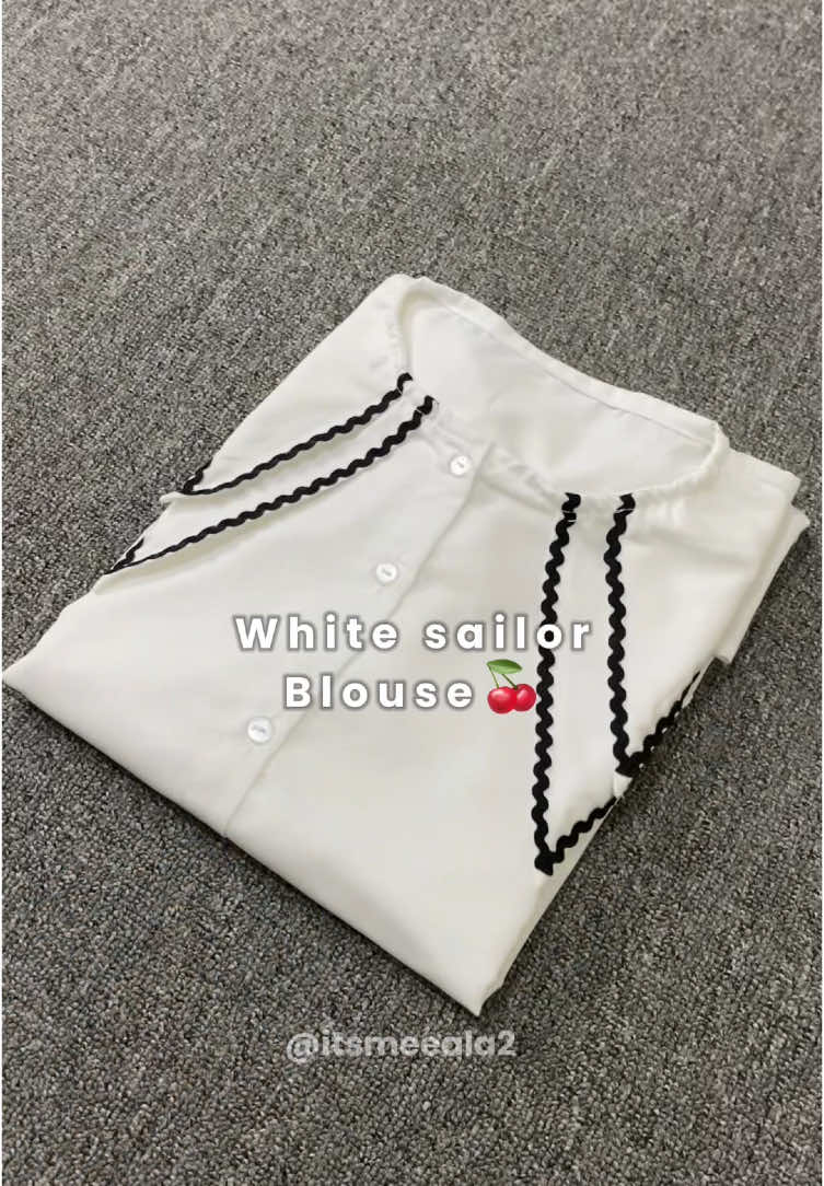 Blouse putih cantikk🤍🍒#fyp #blousewanita 