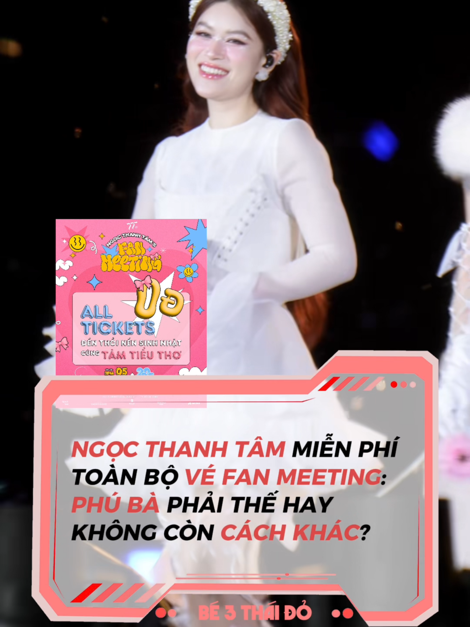 Bà nói thiệt hả bà Thơ #NgocThanhTam #fanmeeting #chidepdapgio #tiktokgiaitri🔥 #trendingvideo #be3thaido