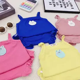 Bộ 2 dây quần chíp chất 2 dây tăm mềm mại. Thấm hút mồ hôi#quanaotreem #thoitrangtreem #he2025 #he2025 #mebimsua #he #xuhuong #bo2day #dobobegai  #bimsua 