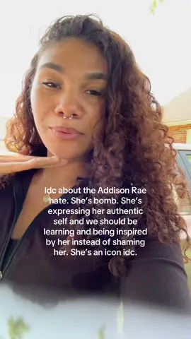 Addison Rae is quite literally teaching us that we can express ourselves despite people not agreeing with it. To me it’s not about her music it’s about her impact and the message behind what she’s doing. @Addison we live laugh love you over here keep being amazing 🫶🏽#addisonrae #addisonraerebrand #fyp