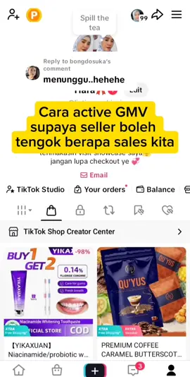 Replying to @bongdosuka  sesiapa yang Tak on GMV boleh ikut step ni ye,semoga dapat membantu korang semua Dan semoga Kita semua berjaya amin YRA. saya jugak pemula jika salah tolong tunjuk ajar ye. #fyp #affilate #affilatepemula #affilatemarketing #gmv #pemula #caragmvnaik 