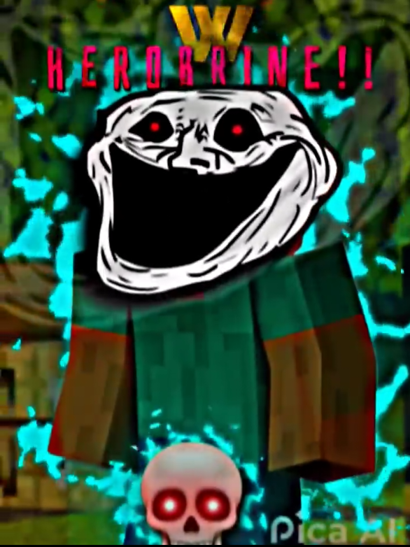 Minecraft Herobrine troll face edit 🗿#Minecraft #viralvideo #keşfet 
