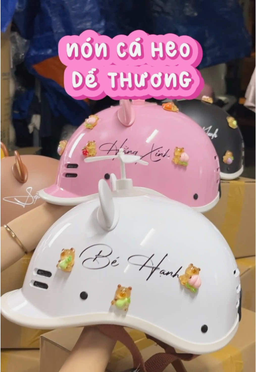 Trả lời @🎀Thuý Ngân🎀 sốp có để hình hướng dẫn trong sp luôn rồi nè 😻#xuhuong #trending #nonbaohiem #mubaohiem #nonbaohieminten #nonbaohiemcaheo 