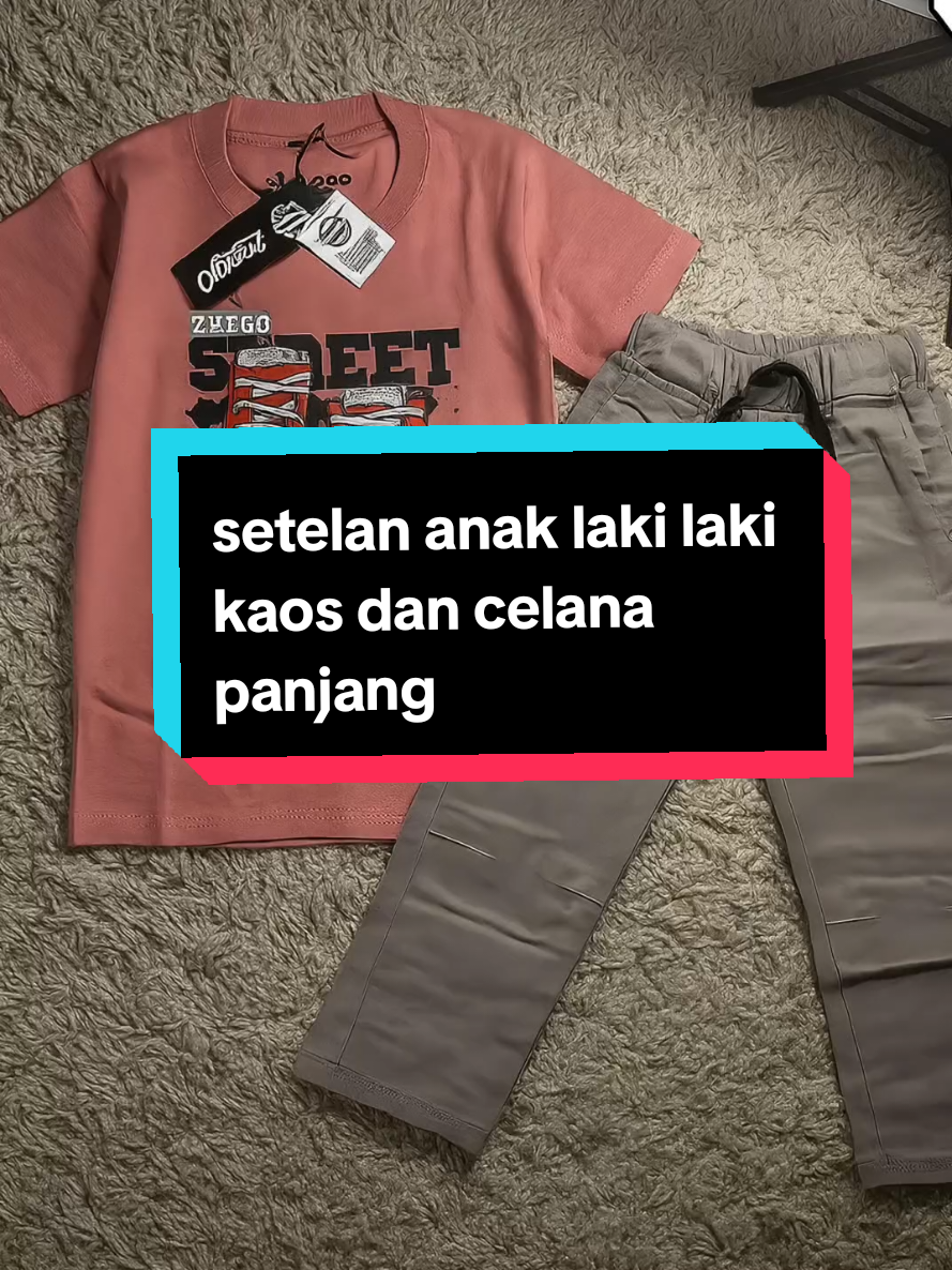 Setelan Baju Kaos Distro dan Celana Panjang Anak Umur 3-12 Tahun Celana Motif Fashion #setelananaklakilaki #outfitanaklakilaki #bajuanaklakilaki #celanaanak #bajuanak #rekomendasi #fyp 