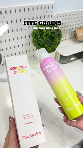 Xịt chống nắng Five Grains 🍀🍀🍀#xuhuongtiktok #xitchongnang #xitchongnangbody #fivegrains #fivegrainsvietnam 