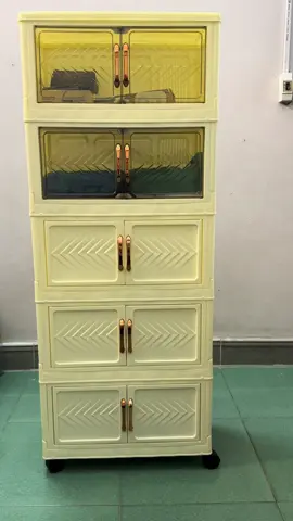 Derorice Tủ nhựa gấp , bảng trong suốt, có bánh xe xoay#thinhhanh #dogiadung #xuhuong 