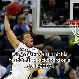 When Blake Griffin hit his head on the backboard on a dunk during the 2009 Tournament 😮 #basketballclips #basketballhighlights #lakersnation #finals #fyp #NBA #blakegriffin 