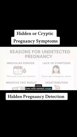 Hidden or Cryptic Pregnancy Symptoms #HiddenPregnancySymptoms  #CrypticPregnancyWarningSigns  #StealthPregnancySymptoms  #UndiagnosedPregnancySymptoms  #PregnancySymptomsInDisguise  #MildPregnancySymptoms  #SubtlePregnancySigns  #EasyToMissPregnancySymptoms  #PregnancySymptomsThatArentObvious  #HiddenSignsOfPregnancy  #CrypticPregnancySymptoms  #PregnancySymptomsMistakenForPMS  #LatePregnancyDiscovery  #MissedPregnancySymptoms  #UnrecognizedPregnancySymptoms 