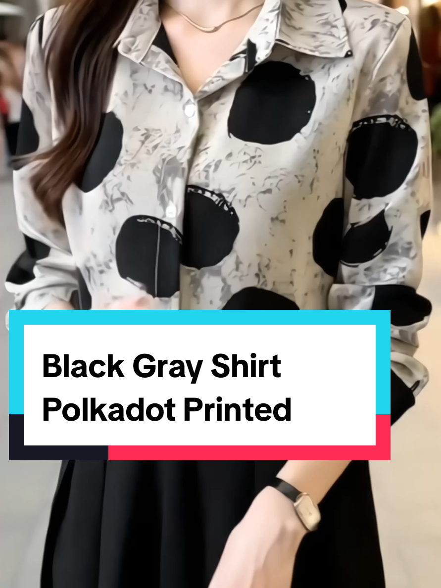 🔮✨**HARGA BERSAHABAT Black Gray Shirt Polkadot Printed**✨🔮 #kemeja #kemejawanita #kemejawanitakekinian #kemejaoversize #pakaianwanita #bajuwanita #pakaianmurah #bajumurah #outfitmurah #pakaianwanitamurah #bajuwanitamurah #OOTD #ootdfashion #ootdinspo #outfit #outfitmurah #outfitwanita #outfitwanitamurah #baju #pakaian #bajukekinian #rekomendasi #rekomendasioutfit #outfitideas 