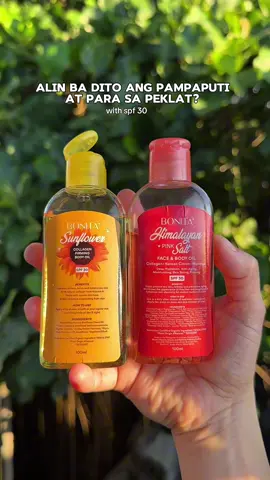 Replying to @Cmiztiza heres the benefits po ng hinalayan at sunflower oil🥰 #bonitahimalayanpinksaltoil #bonitasunfloweroil #sunfloweroil #himalayanpinksaltoil #bodyoil #bodycare #skincare 