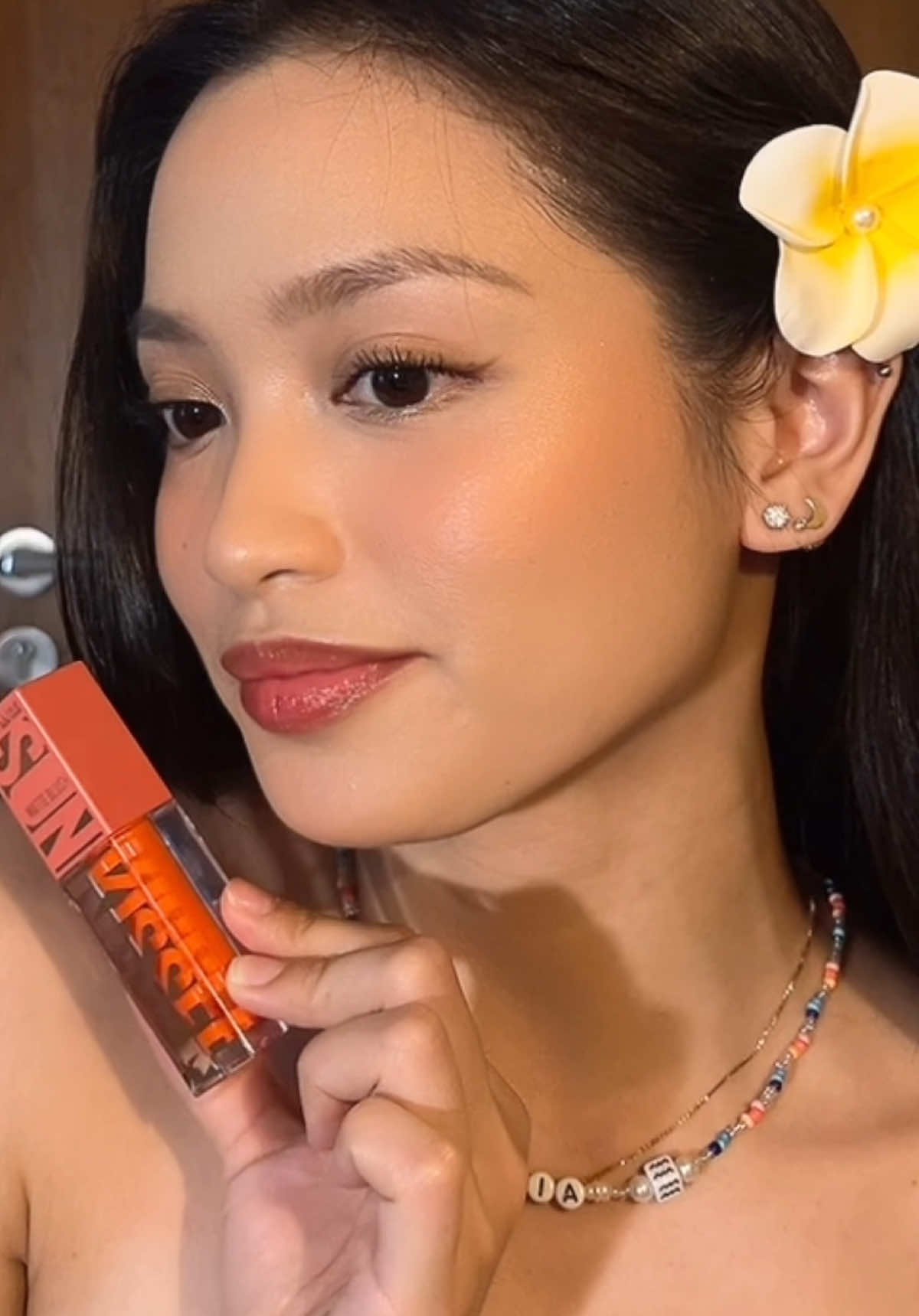 sunkissed blush placement 🌺 ft. @Maybelline New York PH’s sunkisser multi-use blush in peachy quench — #maybellinesunkisserph #maybellinetiktokclub #maybellineph #sunkisserxtrnd #grwm #fyp #makeup #BeautyTok 