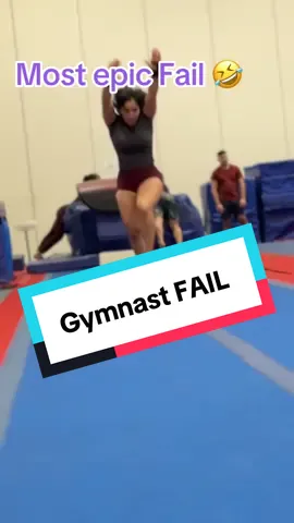 i was so scared everything was fast & slow at the same time 😅 #fail #gymnastics #fyp #gymnast #funny #comedy #gymnasticsfail #tumbling 