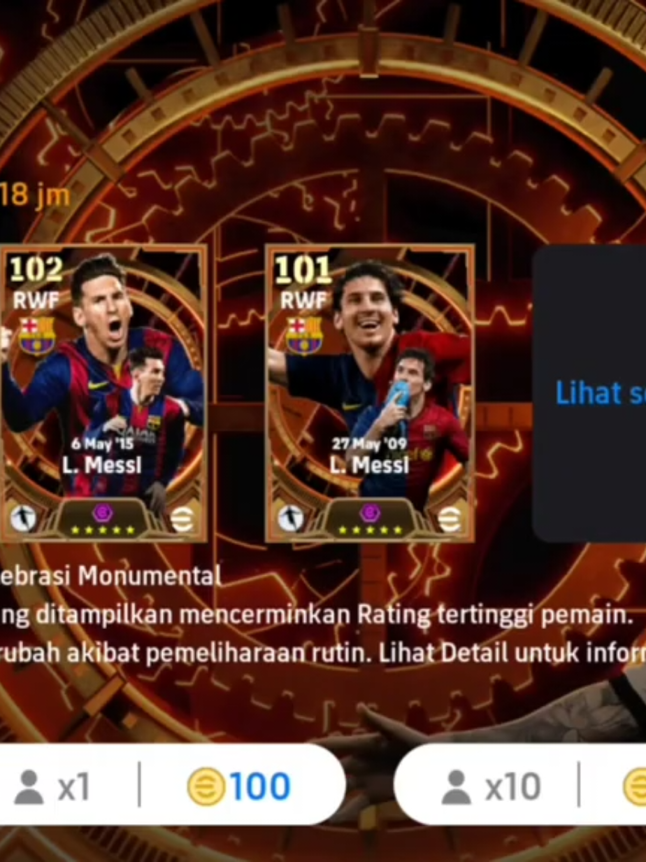 senangnya bisa dapat kartu Messi Big Time (Sayap Penjelajah) 27 Mei 2009 ☺☺. #messi #leomessi #bigtime #efootball #efootballmobile #pes #pesmobile #barcelona #barca #viscabarca #konami #football #thong_phong 