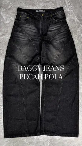 Baggy jeans pecah pola GIZMO jangan sampe gak kebagian ini cakep banget 😎 #baggyjeans #baggypants #celanabaggy #gizmo #outfitideas #outfitinspo 