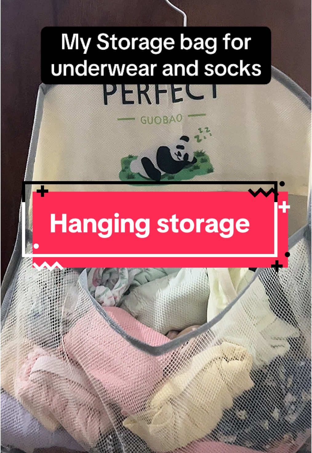 May bago ng lagayan ang undies at medyas ko #organizer #storage #hangingstorage #storagebag #storageideas 
