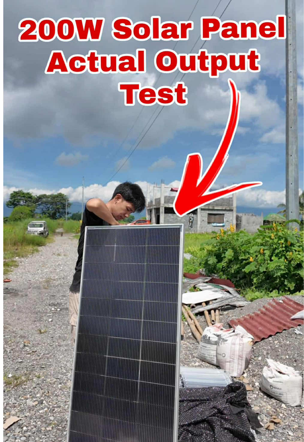 Pwede pang solar setup or pang charge ng mga power station ang solar panel na ito 200w na sya at malakas narin ang output power kaya mabilis maka full charge #200wsolarpanel #solarpanel 