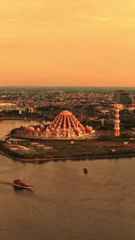 The 99 Domes of Asmaul Husana Mosque x DJI Mavic 4 Pro #99Kubah #DJIMavic4Pro #DJI #DJIIndonesia #Sulawesiselatan #drone #dronepointofview #masjid99kubahmakassar 