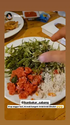 Nikmat nya si Anggur Laut  🔥🔥🔥 cuma ada di Ikan Bakar Sabang  #laut #anggurlaut #seagrapes #ranten #bulungboni #ikanbakarsabang 