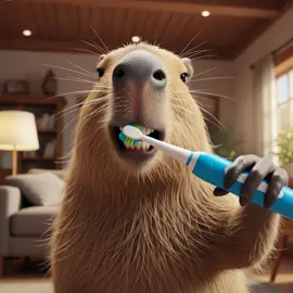 Get ready for the most adorable routine ever! Our furry friend, Capybara, is here to show you how to truly commit to dental hygiene, vigorously brushing its teeth with an electric toothbrush. This isn't just a cute sight, it's a daily dose of inspiration for anyone who wants to start their day with a bright smile. Watch and get your dose of positive vibes from the most responsible rodent you'll ever see! Хештеги (Английский, популярные): #Capybara #DentalHygiene #BrushYourTeeth #CuteAnimals #AnimalLover #MorningRoutine #HealthyHabits #SmileGoals #AnimalsofTikTok #FunnyAnimals #CuteOverload #ViralAnimals #DailyMotivation #GoodVibes #PetGoals #ZenMode #CapybaraGang #MustWatch #PositiveEnergy #SelfCare 