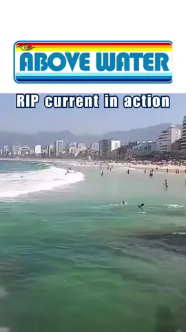 These guys get caught in a RIP and are helplessly doing the wrong thing to self rescue. Thankfully they get out safely but we show this video to help you understand the power and movement of the water in a RIP.  What is a RIP current? First important point about a RIP, it’s a current NOT a tide- RIPtide is a song by Vance Joy. RIPs (or rip currents) are powerful, narrow channels of water that flow away from the beach. They are a natural part of the ocean and can form on any beach where waves are over knee height. When waves break, they push water up the beach. That water has to go somewhere so it flows back out to sea, usually in a narrow path. That’s the RIP. 🌊 The bigger the waves, the stronger the RIP. 🌊 A RIP can move faster than an Olympic swimmer. 🌊 It usually flows only as far as the breaking waves, not miles out to sea. If you get caught in a RIP: 	•	Don’t panic. Stay calm and keep breathing by floating on your back. 	•	Don’t try to swim directly back to shore against the current, you’ll tire quickly. 	•	Swim sideways, parallel to the beach, until you’re out of the RIP and into the incoming waves. 	•	Or float with it, either on your back or if you have a board or floatation, the flow will take you out but the circular motion will probably bring you back in with the wave motion. 👋wave for help  🏄‍♂️ Surfers use RIPs to paddle out quickly beyond the breaking waves—then catch a wave back to shore! Next time you’re at a beach with waves, take a moment to look: 👉 Can you spot a RIP? Deeper, faster flowing water, waves smaller in that section.  #watersafety #drowningprevention #beachsafety #knowaboutrips #stopdrowning 